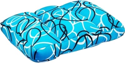 Kuschelmaxx XXL-kussen 60 x 40 cm met 3 interne vakken dus vormvast- Blauw gelijnd-design - Stevig en zacht - Mooie print - Gevuld met microgranulaat - Vormvast & Wasbaar - Ideaal voor op de bank, bed, auto of op reis - Inclusief Wasnet