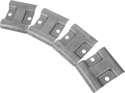 Plank Verbindingstukken - Frame Bevestigers - Stelling Montage - Dubbele Klemmen - 10x8x1.5cm - Zilver