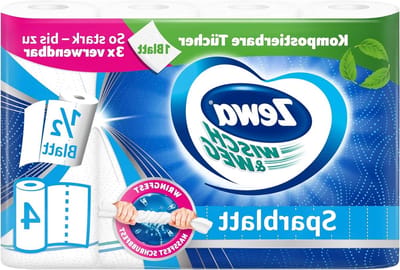 Huishoudrollen - Keukenpapier - Schoonmaken - Scheurvast en absorberend - 4x74 vellen - Wit