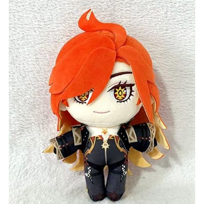 Genshin Impact Mavuika Pluche Poppen Speelgoed 20cm Anime Schattig Zacht Gevuld Kussen Mavuika Speelgoed Kerst Verjaardagscadeau 20cm red