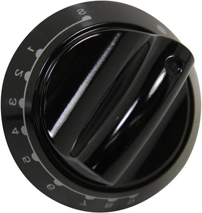 Oven Bedieningsknop - Draaiknop Fornuis - Oven Reparatie - Originele Vervanging - 1 Gram - Zwart