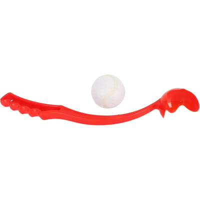 Lanceur de balle pour chien à main Poignée ergonomique Lanceur de balle de tennis interactif Jouet pour animal de compagnie pour l'extérieur white
