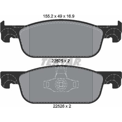 Remblokset TEXTAR 2252501, voor