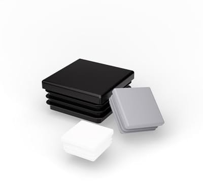 Kunststof vierkante lamellenstoppen - 12x12mm tot 120x120mm, meubelglijders en afdichtpluggen voor stoelpoten