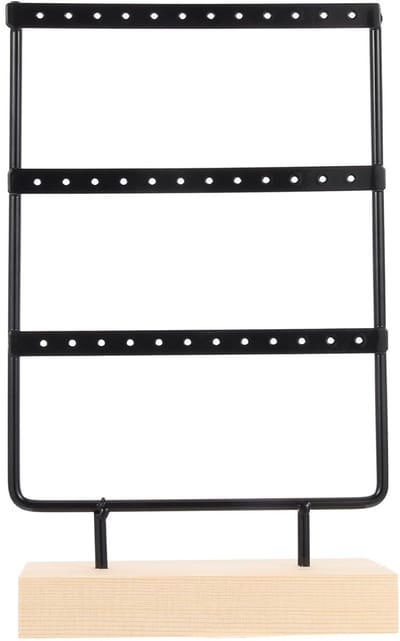 Dailygoods- Sieradenstandaard - Elegante Display Stand - Sieraden Organizer - Oorbellen Houder - Ringenhouder - Duurzaam Hout/IJzer - Sieradenhouder