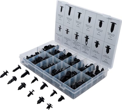 BGS Dennenboom- en kunststofspreidclip-assortiment universeel 192 delig