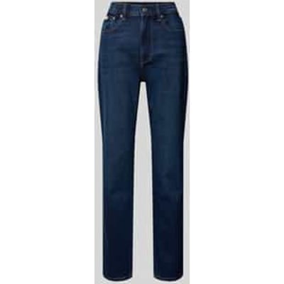 Straight fit jeans met logopatch model 'New Moon'