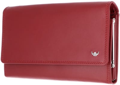 Golden Head Leren portemonnee Polo RFID Protect Bügelbörse 2801 Rot donkerrood