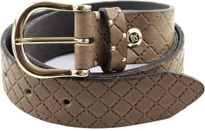 b.belt Leren Riem Liana Gold Belt W75 Taupe Grey Bruine