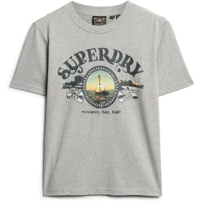 Superdry - Travel Souvenir T-shirt met relaxte pasvorm - Dames - T-shirts