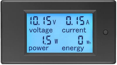 Digitale Energie Meter voor spannings- en stroommetingen - Multimeter met LCD-weergave