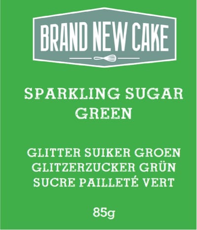 BrandNewCake Glitter Suiker Groen 85g