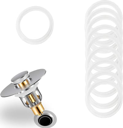 Reserve Afdichting - Lippenafdichting Ventiel - Afvoer Lekvrij Maken - Sterke Afdichtingsprestaties - 10 Stuks 39mm - Wit