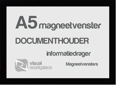 Magneetvensters A5 - Zwart