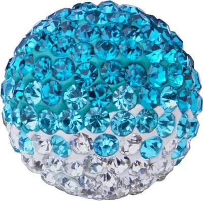Quiges Verwisselbaar Bolletje met Zirkonia Blauw 18mm - 18B015