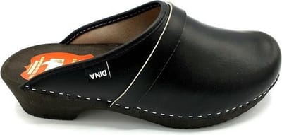 Dina Zweedse klompen - Tuinklompen - Thuisklompen - Unisex klompen - Muilen Zwart - maat 35