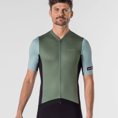 Loeffler fietsshirt korte mouwen M Bike Jersey FZ Core Pine HotBond® - Groen