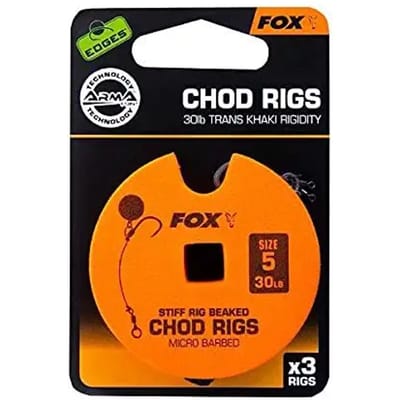 Stiff Chod Rigs Edges Fox Karper Onderlijn - Chod Rig - Chodrig - Onderlijn Karper - Karper Onderlijn Compleet - Karper Rigs - Karper Rig - Karperonderlijn