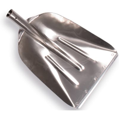 Graanschop OFFNER JUMBO  gehard aluminium, met strip. 36 x 48 cm, zonder steel