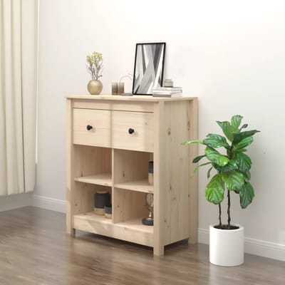 vidaXL - Dressoir - 70x35x80 - cm - massief - grenenhout