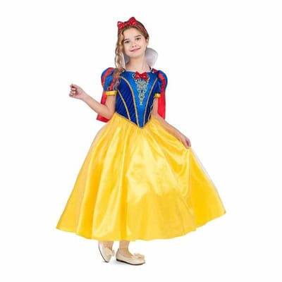 Kostuums voor Kinderen My Other Me Sneeuwmeisje van het Bos Prinses 4 Onderdelen - 7-9 Jaar