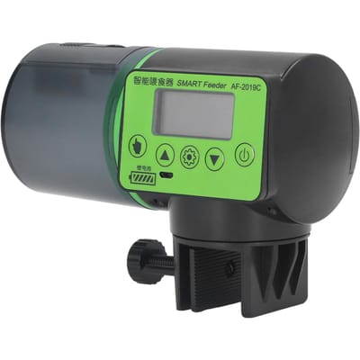 Automatische Visvoeder Timing Oplaadbaar Stil Veilig Vis Aquarium Voer Dispenser voor Aquarium 200ml green