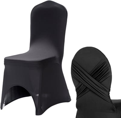 Bankietowo - Banketstoel Hoes - Zwart - Elegant Stiksel