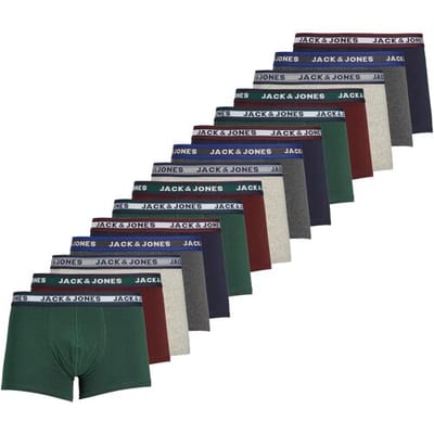 Jack & Jones Boxershorts JACOLIVER - 15 pack - Trunks - Multicolor - Heren Onderbroek - Maat S