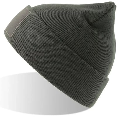 Atlantis Headwear - Wind-S Beanie with Patch - Dark Grey - One Size