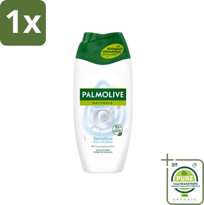 1 x Palmolive Naturals - Douchegel - Sensitive - Voor Gevoelige Huid - 250 ml - Gevoelige Huid - Douchegel - Melkproteïnen - Zachte Reiniging - Hydratatie