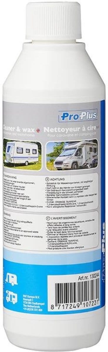 ProPlus Reiniger & Wax - voor Caravan en Camper - 500 ml - Glanzende Resultaten