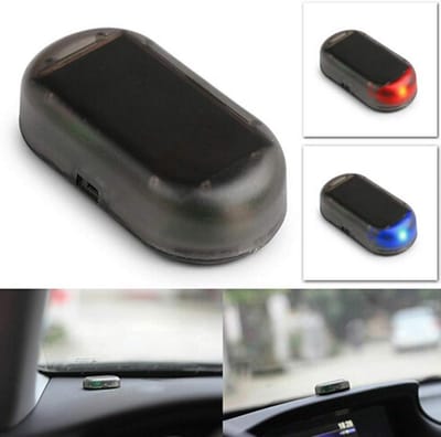 Signaal Licht Anti-diefstal Auto Alarm - Blauw/Rood Stroboscoop Licht Alarm - Solar Aangedreven