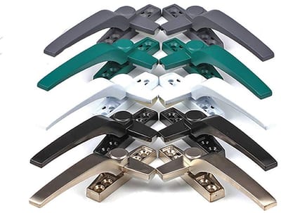 Dailygoods- Raamkruk met Slot - Aluminium Raamkruk - Verstelbaar - Dubbel Glas - Links/Rechts - 5 Kleuren - Duurzaam Materiaal - Raamhandgreep