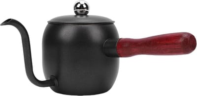 Koffie Waterkoker - Theepot Zwanenhals - Buiten Koken - Nauwkeurige Watercontrole - 500 Ml Capaciteit - Zwart