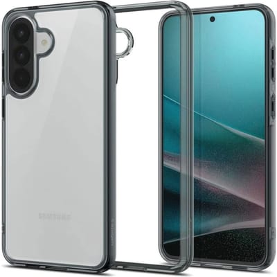 Spigen Ultra Hybrid Hoesje Geschikt voor Samsung Galaxy A57 - Back Cover met Air Cushion - Grijs Transparant