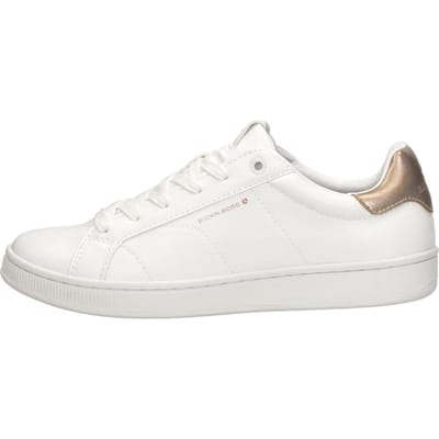 Bjorn Börg T305 Dames Sneakers Laag - Witte Sneaker - Vrouwen Schoen - Wit/Rose Goud - Maat 36