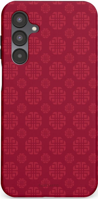 Casetastic Hoesje Geschikt voor Samsung A16 - Stijlvolle Beschermende Duo-layer Case - Oosters Rood
