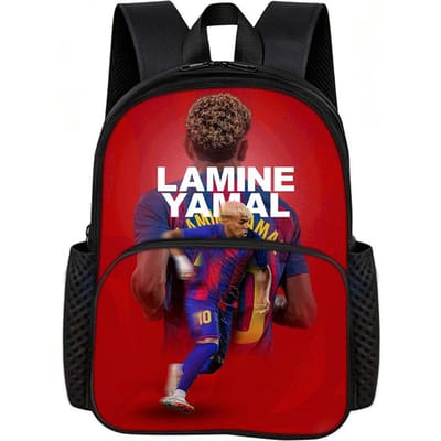 Leer, Reizen Schooltassen L-Lamin Yamal met Voorvak Rugzak Voetbalster Boekentas Beste Cadeau Voetbal Sport Rugzak
