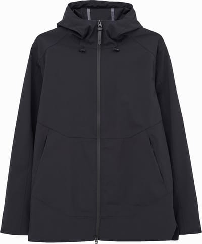 Zwarte heren softshell regenjas Motregn van Tantä L