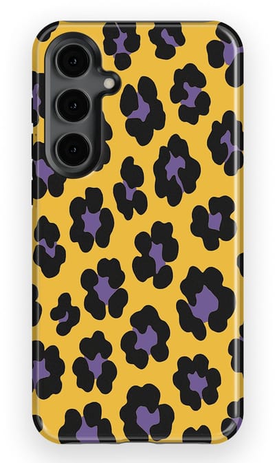 DripCase Luipaard Hoesje Samsung Galaxy S24 Plus | Backcover met Mag | Hoesje met Dierenprint Samsung Galaxy S24 Plus Wild Electric