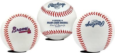 Rawlings - Honkbal - MLB - Atlanta Braves - Original Team Logo Honkbal - 9 inch