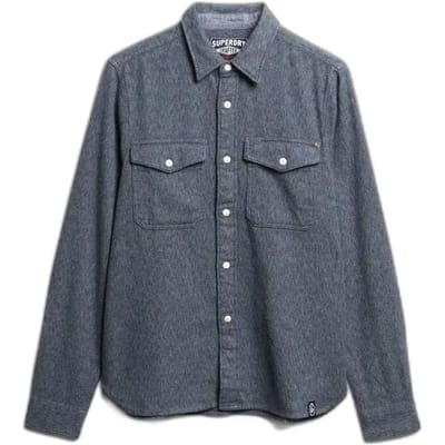 Superdry - The Merchant Store - Heavy Flannel Overhemd - Heren - Lange mouwen shirts