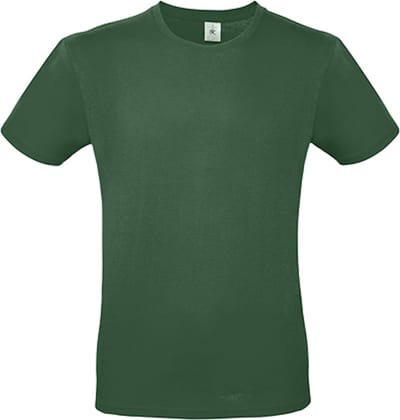 2-Pack herenshirt '150' met ronde hals B&C Collectie Flesgroen maat XS