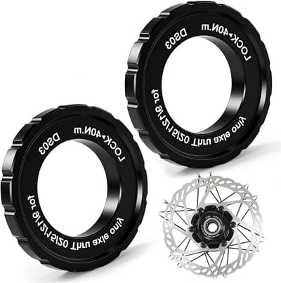 Centerlock Ring voor Thru-Axles van 9/12/15/20 mm - Aluminium Lock Ring voor MTB en Fietsschijfremmen - Set van 2 Stuks