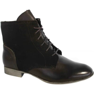 Hush Puppies Farland Enkellaarsjes Leer Donkerbruin Schoenen Dames H506631 B34B
