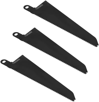 Set van 3 vervangende zaagbladen voor handzaag, geschikt voor diverse merken, inclusief zwart en Piranha