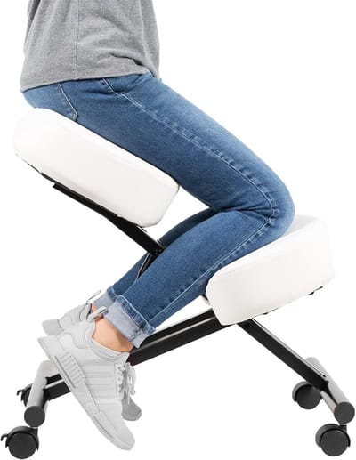 Ergonomische knielstoel met verstelbare hoogte en comfortabele kussens
