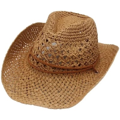 1 Stuks Panama Zachte Strohoed Voor Mannen Vrouwen Zomer Ademend Reizen Strandhoeden Effen Brede Rand Zonnehoed One Size brown