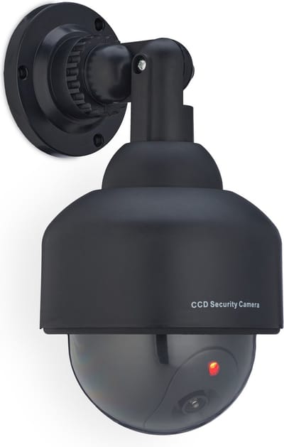 dummy dome camera - knipperend led-licht - binnen - buiten - nep beveiligingscamera
