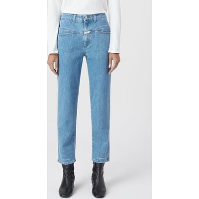 Closed Women Pedal Pusher Jeans Mid Blue Maat: 38 | Slim Jeans Outlet | Dames | Blauw